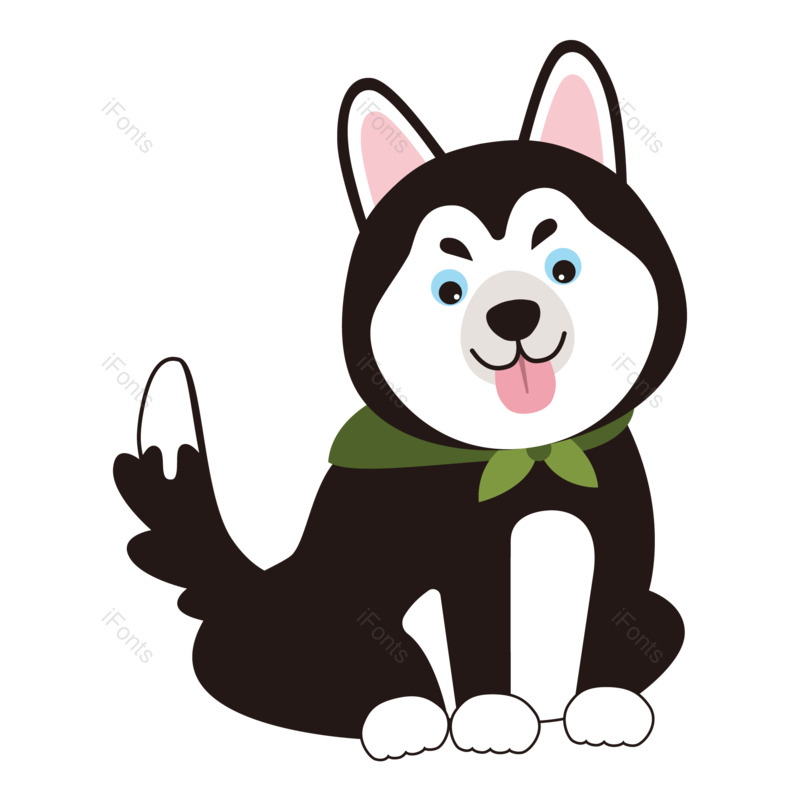 插画图片,宠物元素,宠物狗PNG,漫画免抠素材